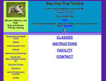 Tablet Screenshot of dogdaysnw.com